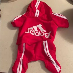 A Dog Jumpsuit size L. Size runs small